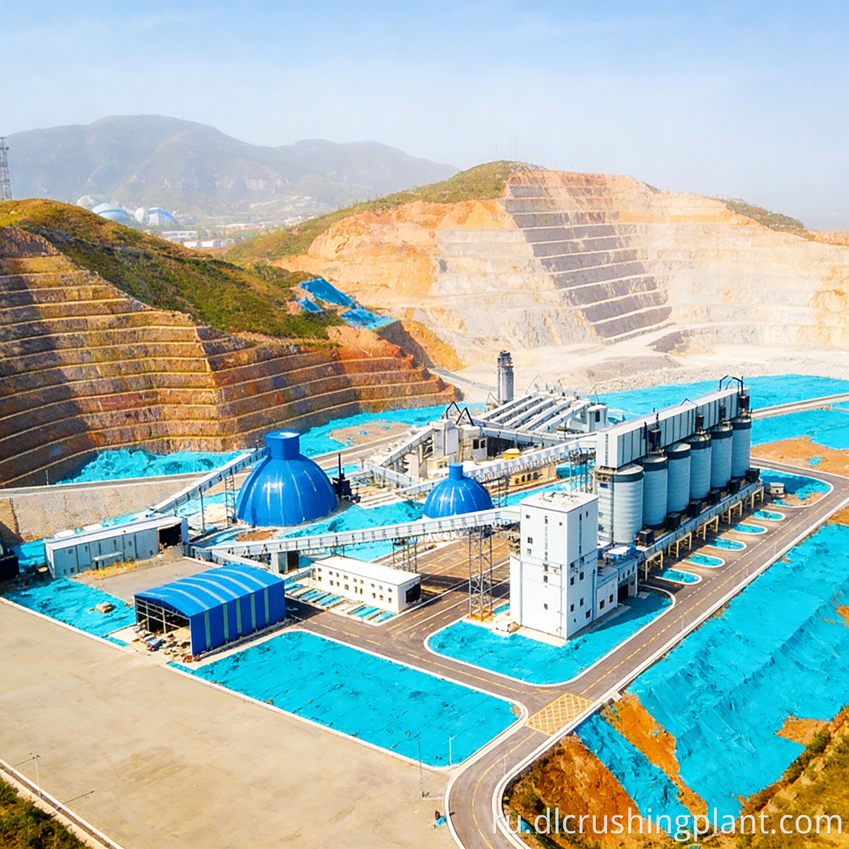 Линия обработки камня с двумя дробилками Dual-Crusher Stone Processing Line